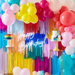 Backdrop-Kit Regenbogen Tasseln & Ballongirlande