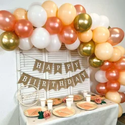 Ballongirlanden-Kit DIY Apricot
