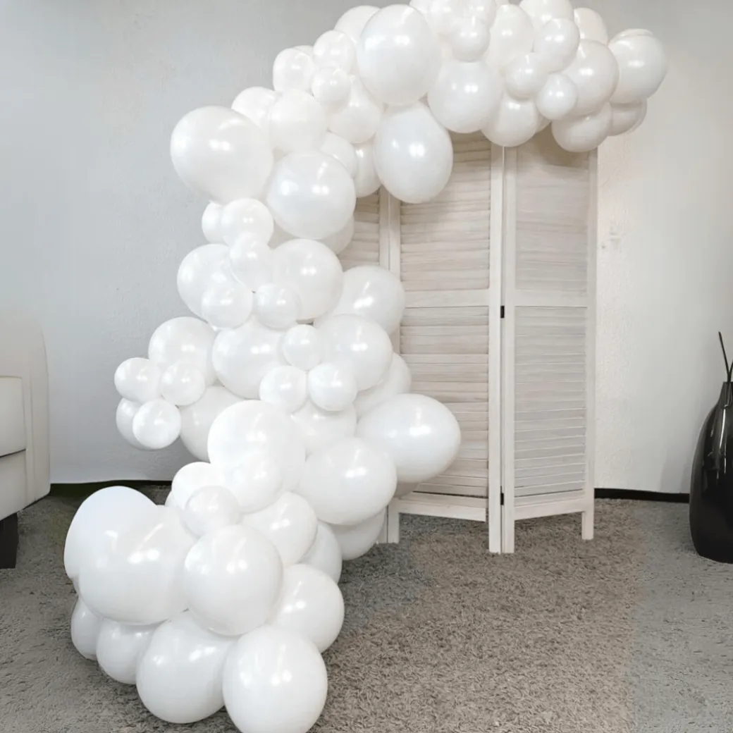 Ballongirlanden-Kit DIY Weiß