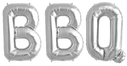 Ballonschriftzug "BBQ"