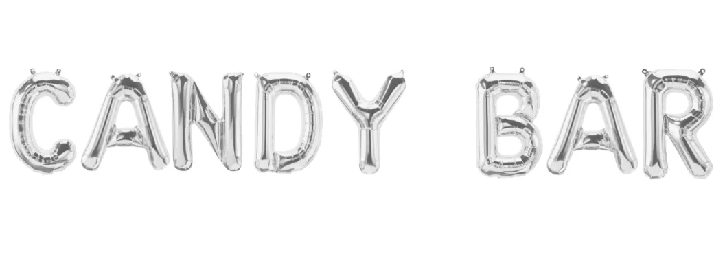 Ballonschriftzug "Candy Bar"