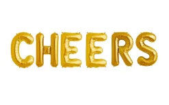Ballonschriftzug "Cheers"