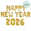 Ballonschriftzug "Happy New Year 2026" Gold