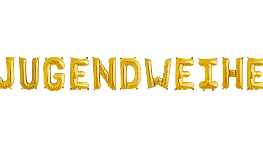 Ballonschriftzug "Jugendweihe"