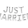 Ballonschriftzug "Just Married" Silber
