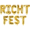 Ballonschriftzug "Richtfest" Gold