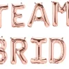 Ballonschriftzug "Team Bride" Roségold