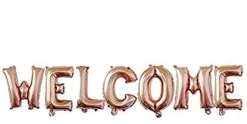 Ballonschriftzug "Welcome"