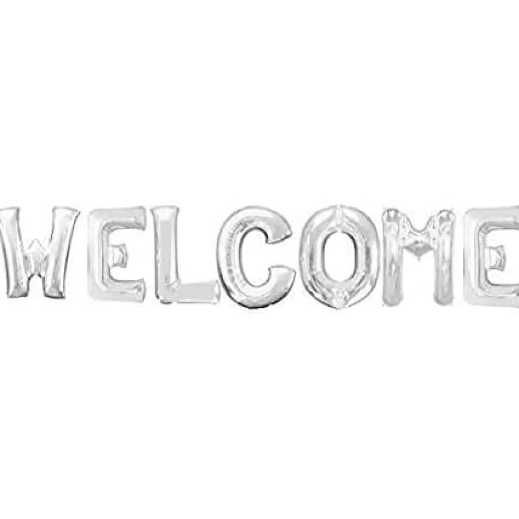 Ballonschriftzug "Welcome"