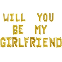 Ballonschriftzug "Will you be my girlfriend"