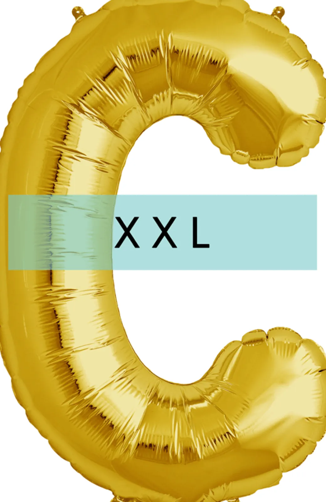 Buchstaben Ballon C XXL Gold