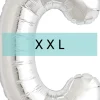 Buchstaben Ballon C XXL Silber