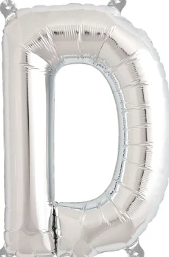 Buchstaben Ballon D Silber