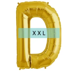 Buchstaben Ballon D XXL Gold
