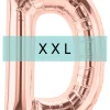 Buchstaben Ballon D XXL Roségold