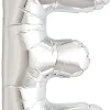 Buchstaben Ballon E Silber