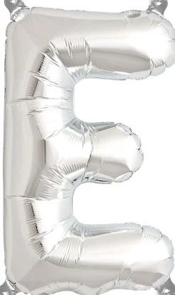 Buchstaben Ballon E Silber