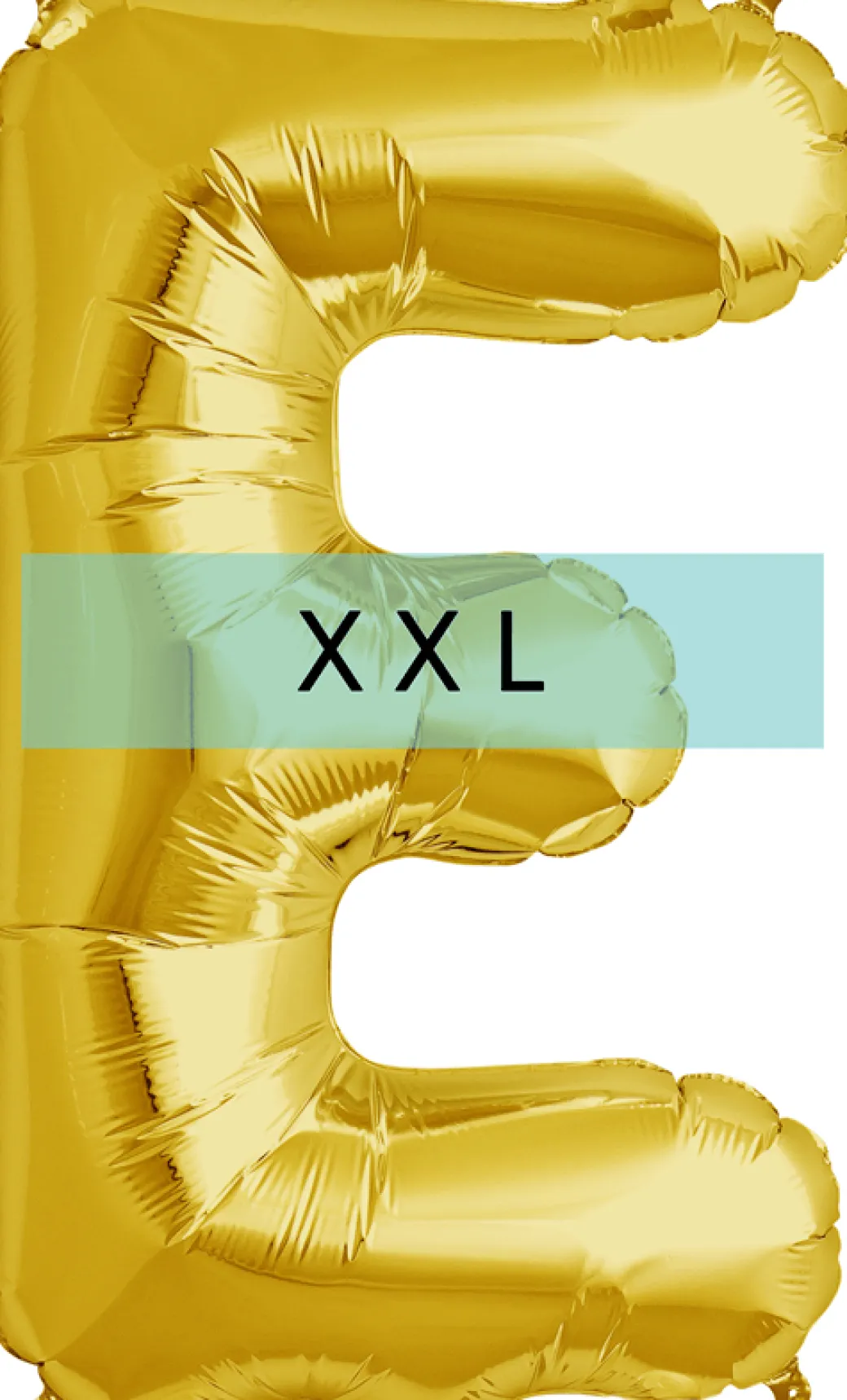 Buchstaben Ballon E XXL Gold