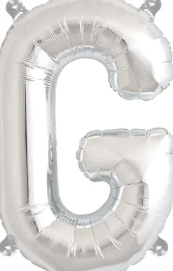 Buchstaben Ballon G Silber