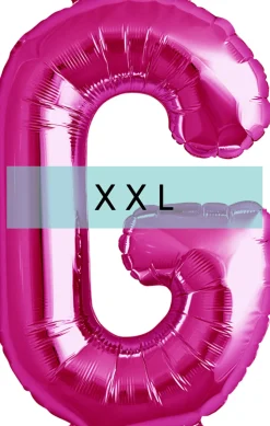 Buchstaben Ballon G XXL Pink
