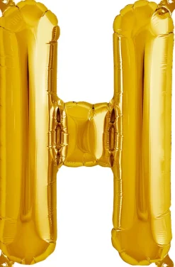 Buchstaben Ballon H Gold