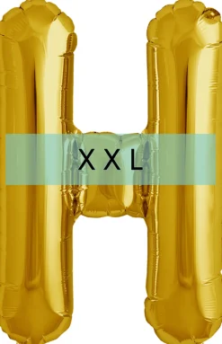 Buchstaben Ballon H XXL Gold