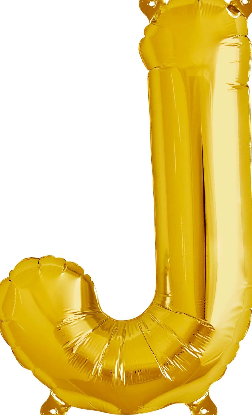 Buchstaben Ballon J Gold