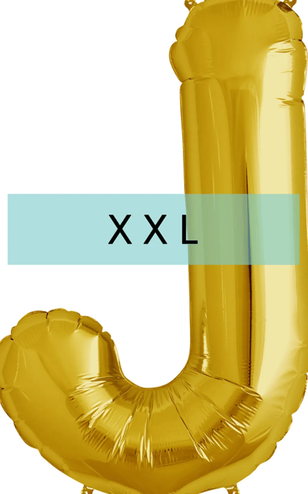 Buchstaben Ballon J XXL Gold