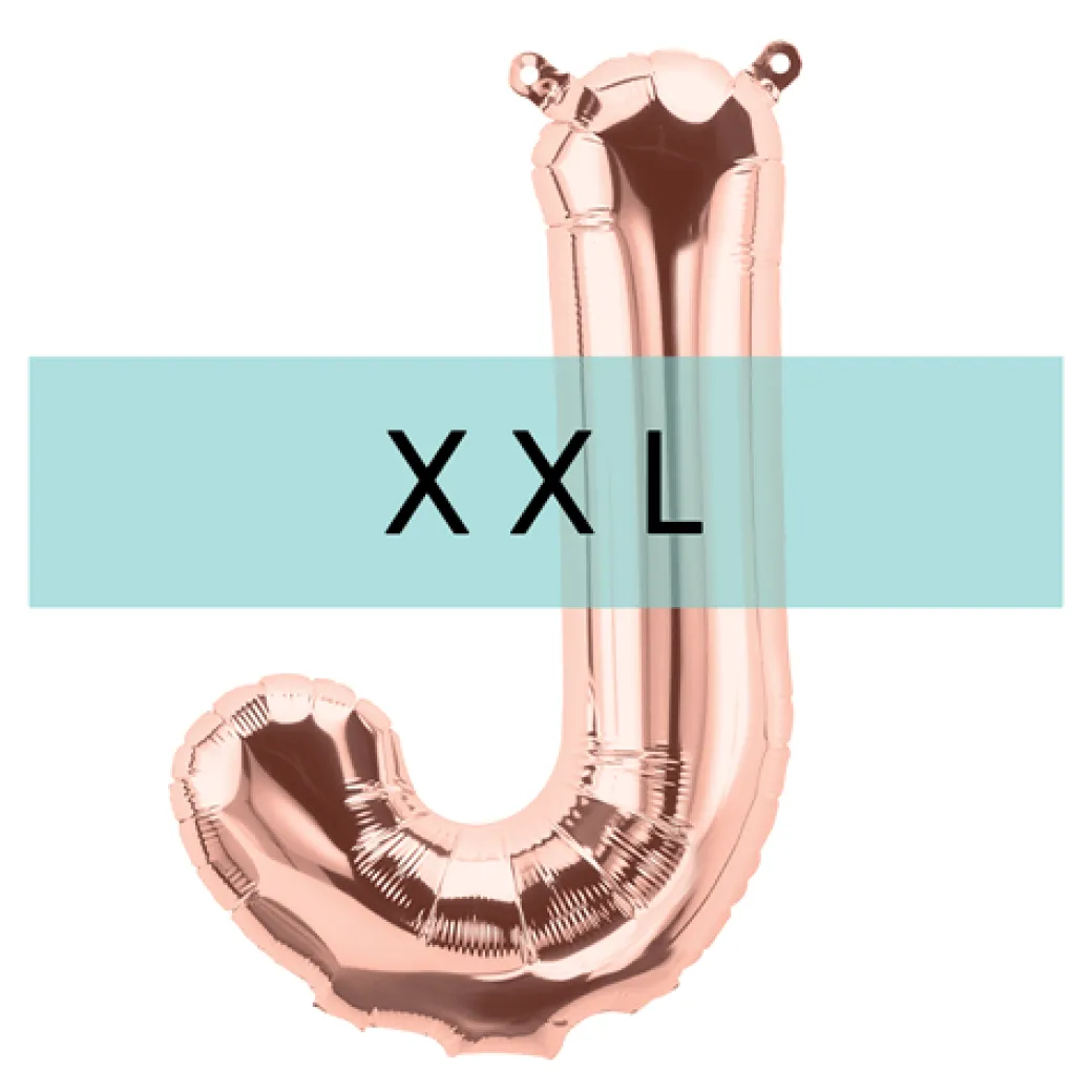 Buchstaben Ballon J XXL Rosa