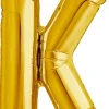 Buchstaben Ballon K Gold