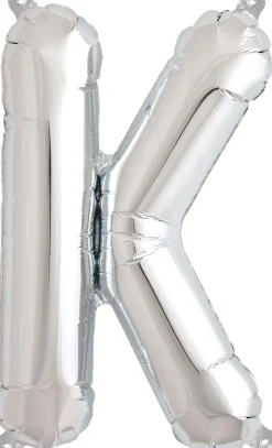 Buchstaben Ballon K Silber