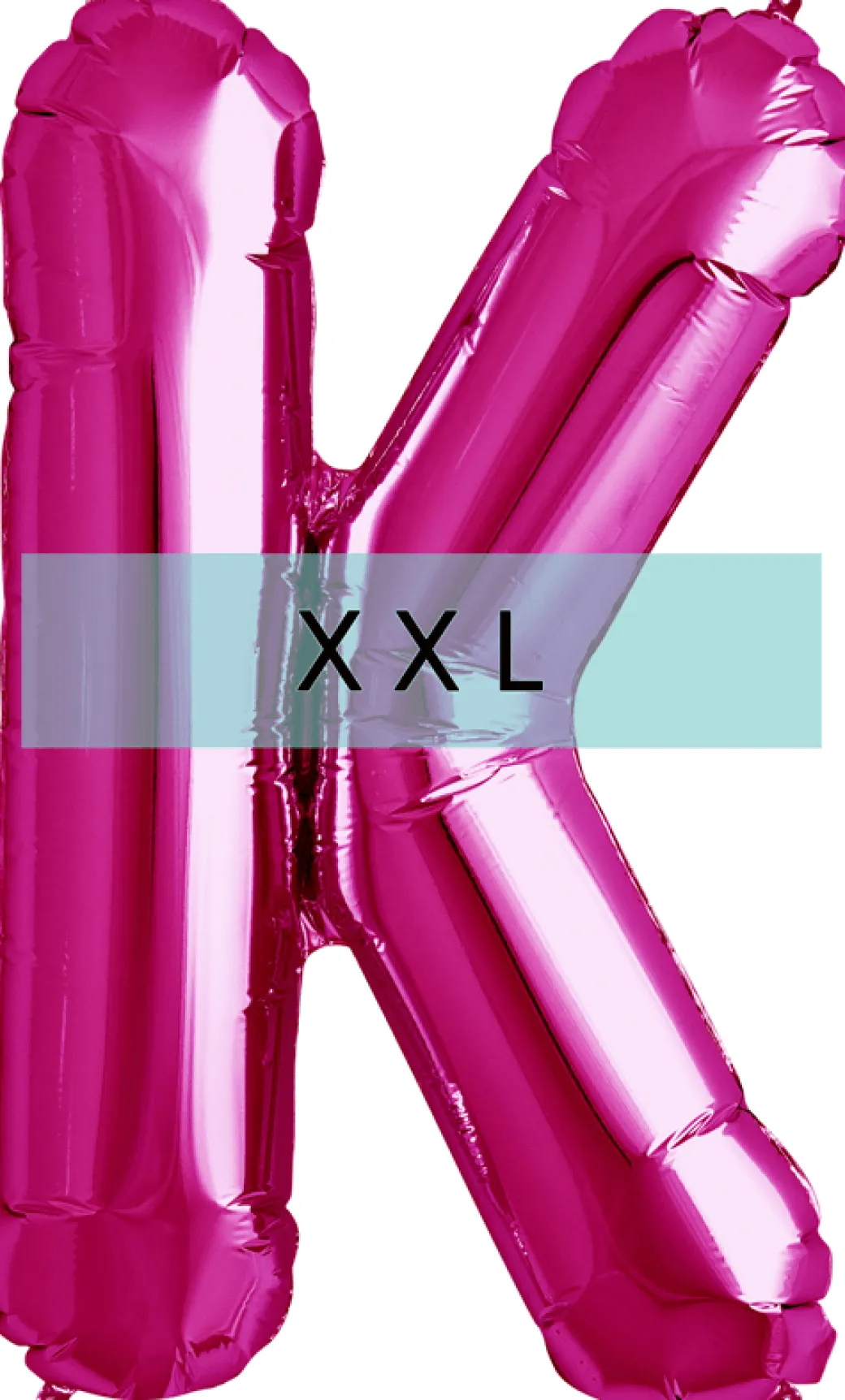 Buchstaben Ballon K XXL Pink