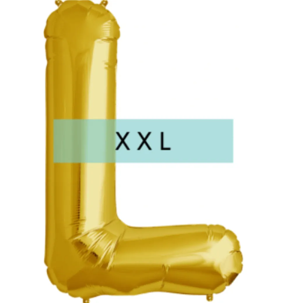 Buchstaben Ballon L XXL Gold