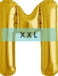 Buchstaben Ballon M XXL Gold