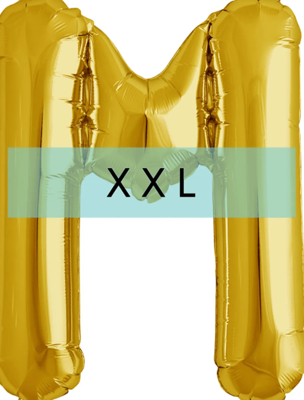Buchstaben Ballon M XXL Gold