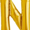 Buchstaben Ballon N Gold
