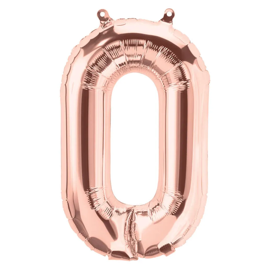 Buchstaben Ballon O Roségold