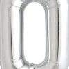 Buchstaben Ballon O Silber