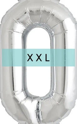 Buchstaben Ballon O XXL Silber