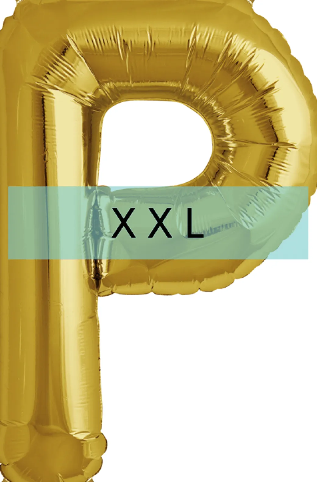 Buchstaben Ballon P XXL Gold