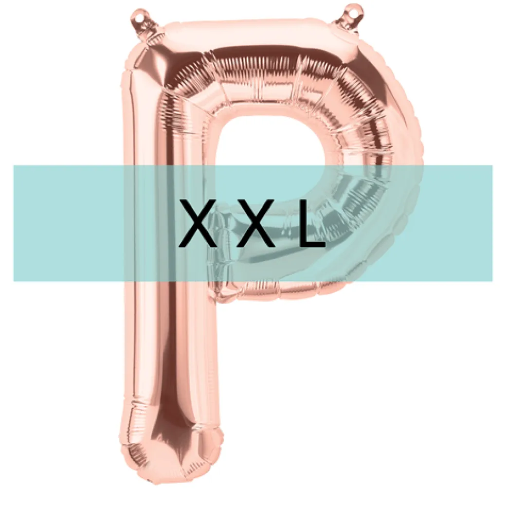 Buchstaben Ballon P XXL Roségold