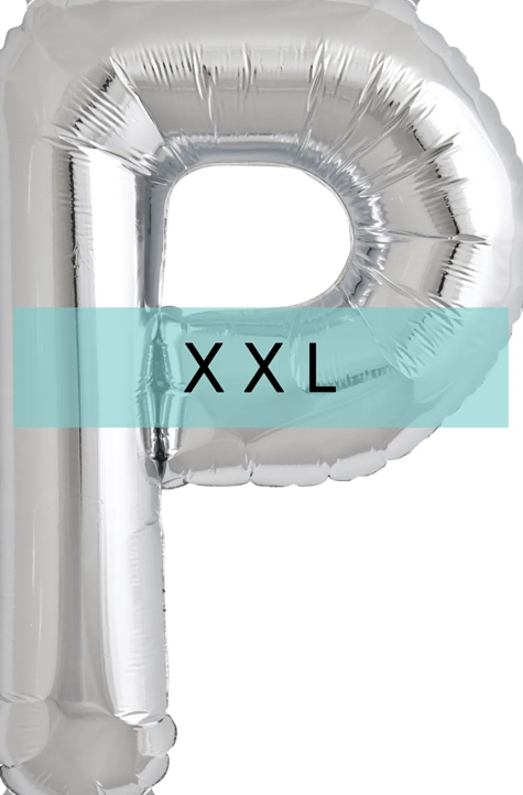 Buchstaben Ballon P XXL Silber