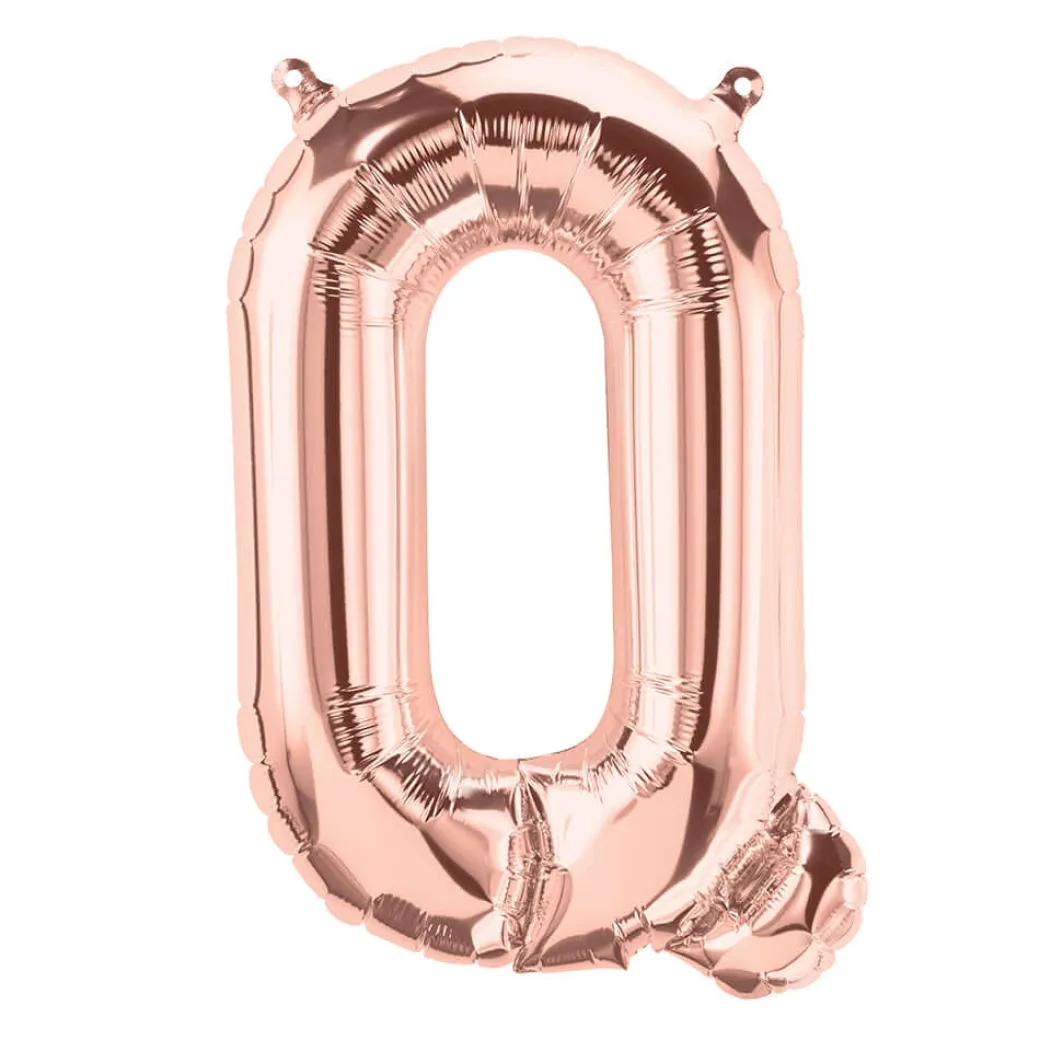 Buchstaben Ballon Q Roségold