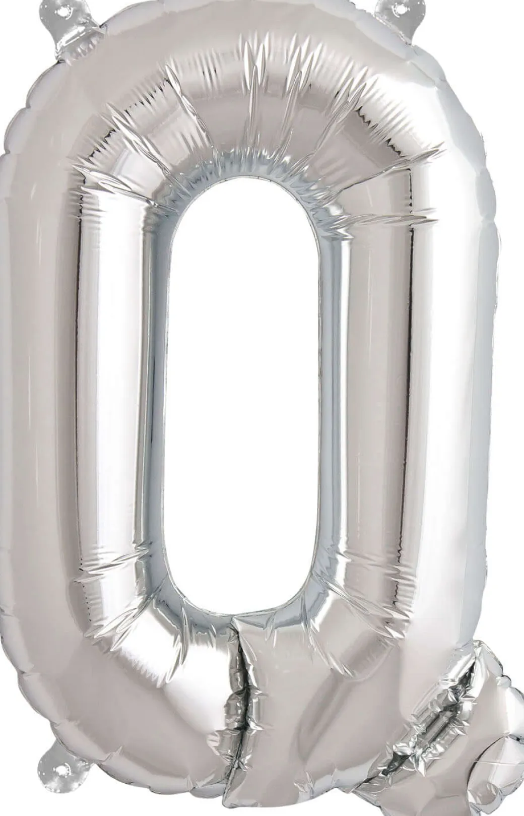 Buchstaben Ballon Q Silber