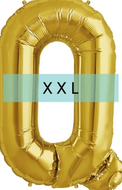 Buchstaben Ballon Q XXL Gold