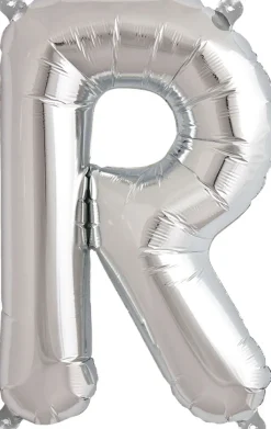 Buchstaben Ballon R Silber