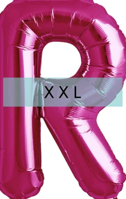 Buchstaben Ballon R XXL Pink