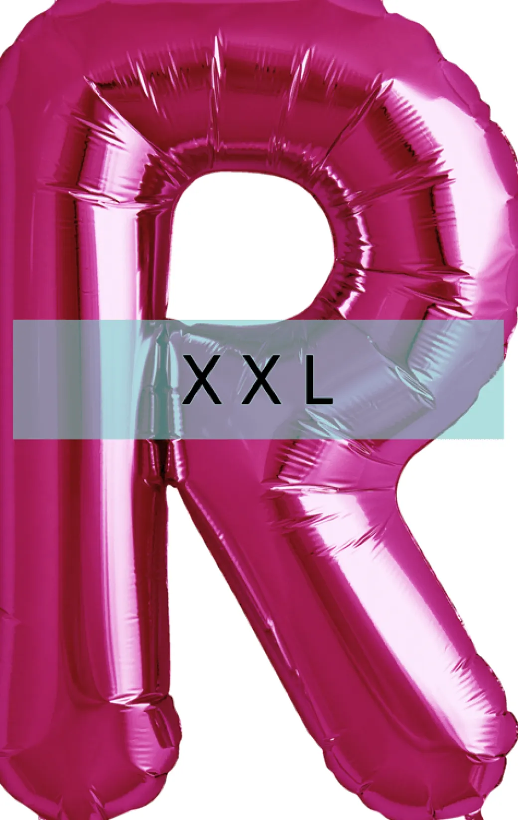 Buchstaben Ballon R XXL Pink
