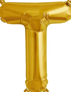 Buchstaben Ballon T Gold