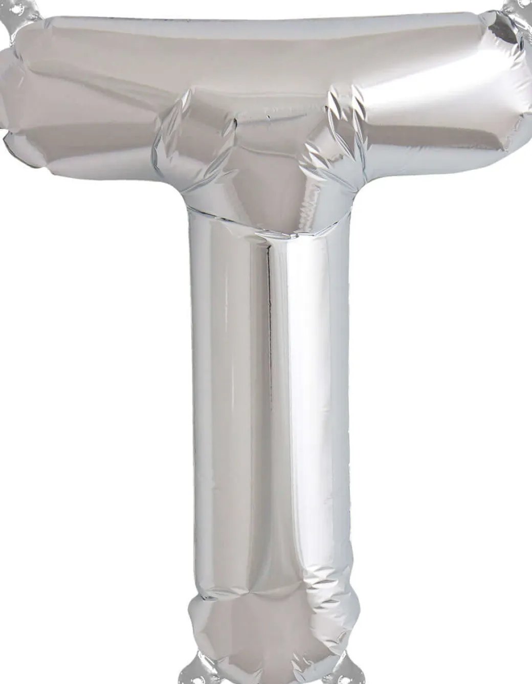Buchstaben Ballon T Silber
